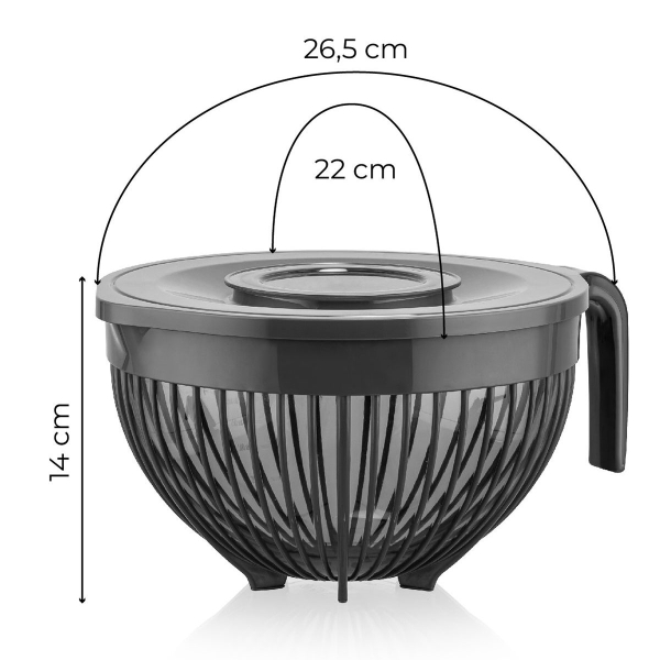 Μπωλ Ανάμειξης Με Προστατευτικό Καπάκι Για Μίξερ A-G 964FRM4702