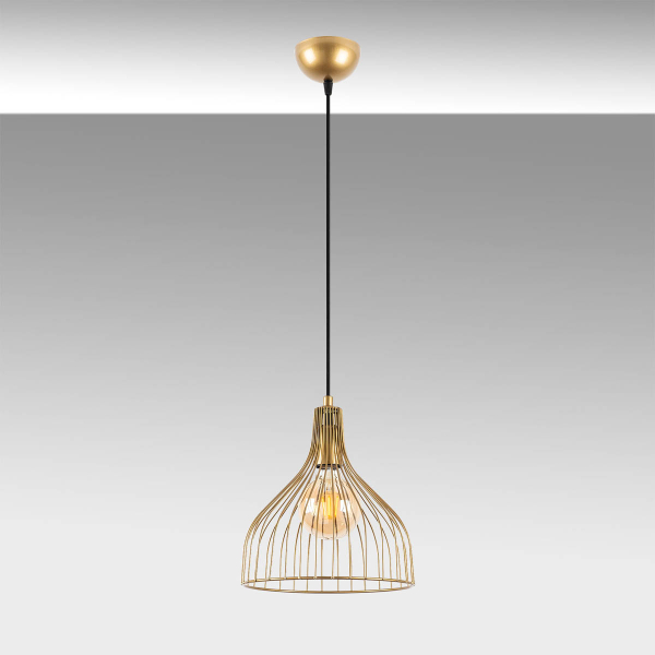 Φωτιστικό Οροφής Μονόφωτο A-G Cafu 942FLG1411 Shiny Gold