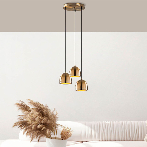 Φωτιστικό Οροφής Τρίφωτο A-G Mugo 942FLG1487 Vintage