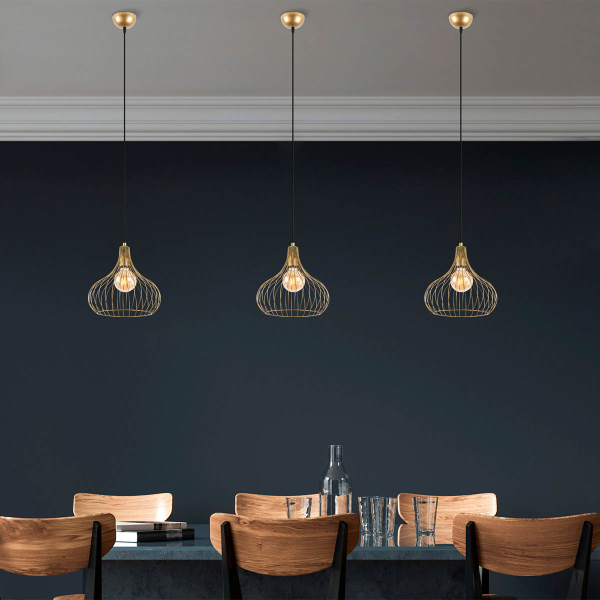 Φωτιστικό Οροφής Μονόφωτο A-G Teldamla 942FLG1604 Shiny Gold