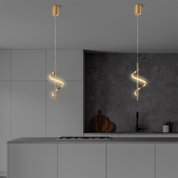 Φωτιστικό Οροφής Μονόφωτο LED A-G Likma 119FRS1514 Gold