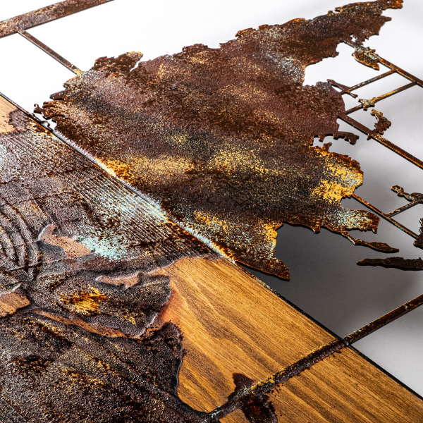 Διακοσμητικό Τοίχου (58x85) A-G World Map 899SKL2661