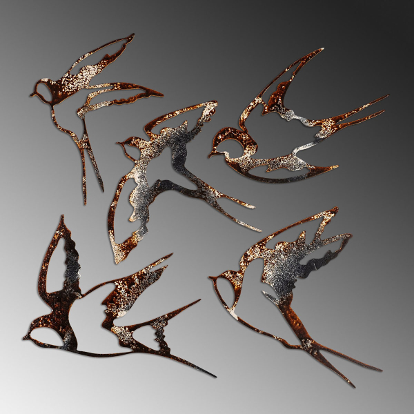 Διακοσμητικά Τοίχου (Σετ 5τμχ) A-G Birds 891TNL3303