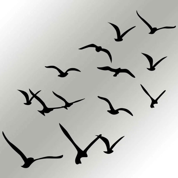 Διακοσμητικά Τοίχου (Σετ 11τμχ) A-G Crow 279ENZ2590