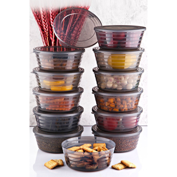 Φαγητοδοχεία 400ml (Σετ 12τμχ) A-G 639OKK1120