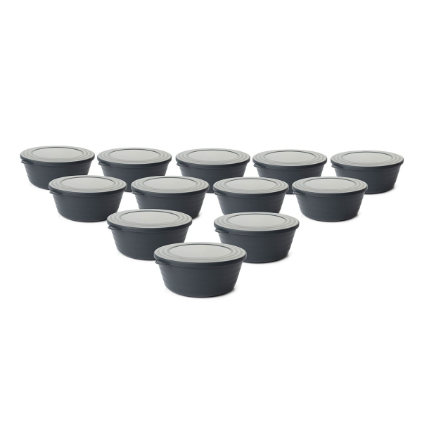 Φαγητοδοχεία 400ml (Σετ 12τμχ) A-G 639OKK1120