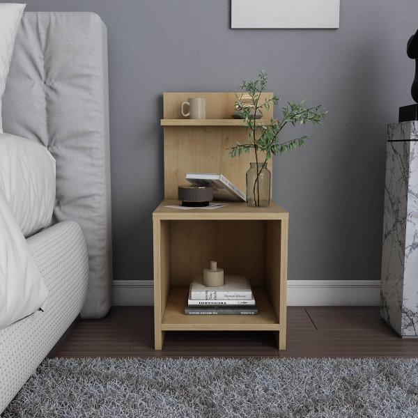 Κομοδίνο Με 2 Ράφια (35.6x37.4x72) A-G Ullman 322RTC1618 Oak