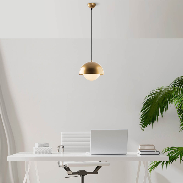 Φωτιστικό Οροφής Μονόφωτο A-G Camgoz 942FLG2511 Gold