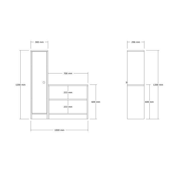 Έπιπλο Εισόδου - Παπουτσοθήκη (100x29.6x120) A-G Daisy 495SSE1809 Sapphire