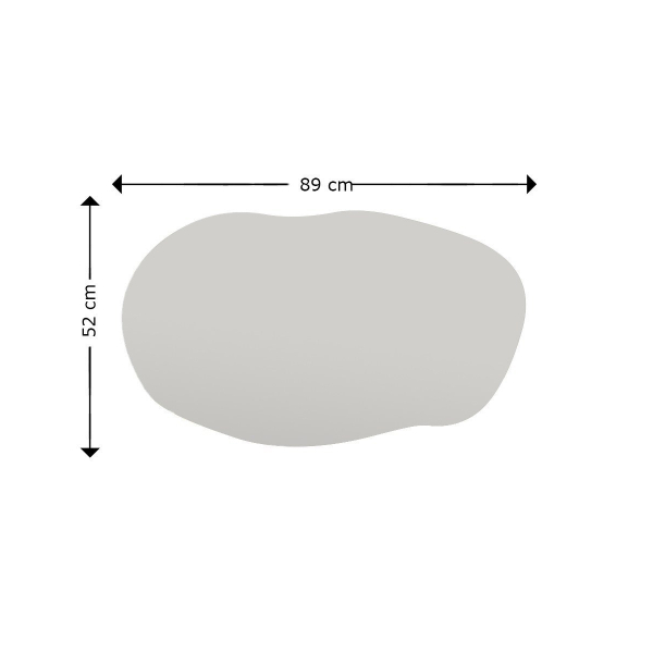 Διακοσμητικός Καθρέφτης Τοίχου (52x89) A-G Lossa 116SAM1105 Black