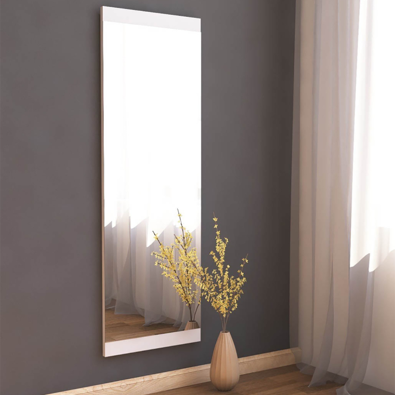 Διακοσμητικός Καθρέφτης Τοίχου (40x120) A-G Azus 116SAM1151 White