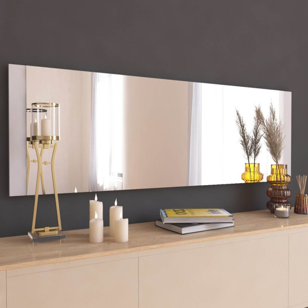 Διακοσμητικός Καθρέφτης Τοίχου (40x120) A-G Azus 116SAM1151 White