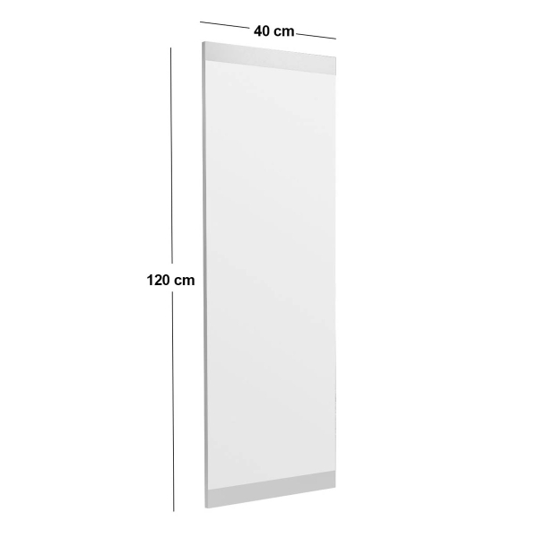 Διακοσμητικός Καθρέφτης Τοίχου (40x120) A-G Azus 116SAM1151 White