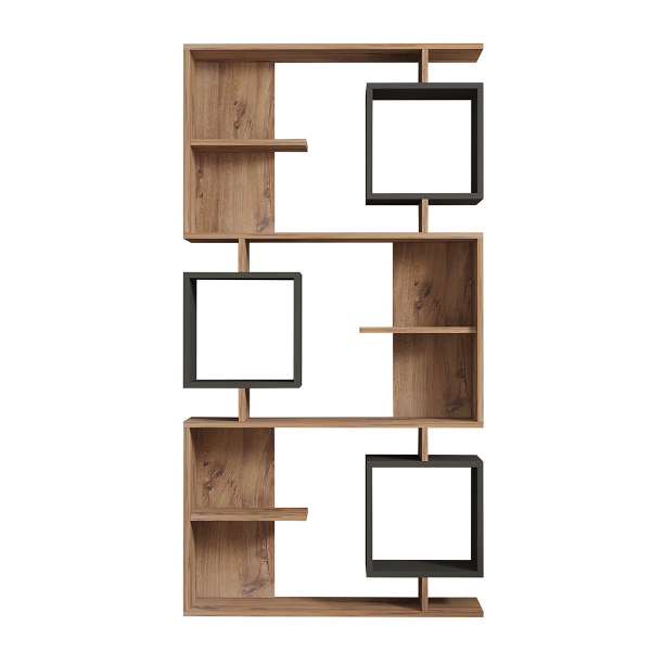 Βιβλιοθήκη Δαπέδου 9 Θέσεων (90x24.6x171.9) A-G Icardi 835PUQ5316 Pine/Anthracite