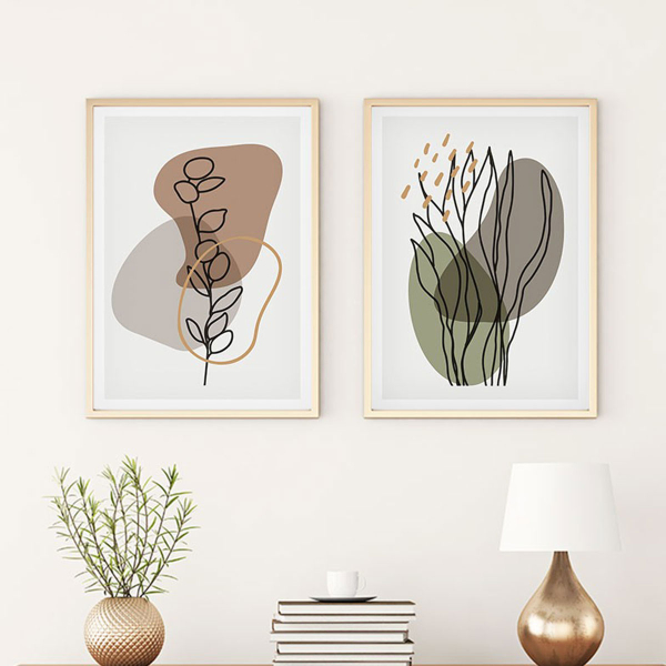 Πίνακες Με Κορνίζα (Σετ 2τμχ) A-G 693BSE1167