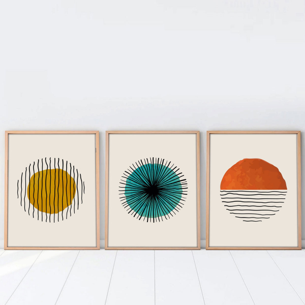 Πίνακες Με Κορνίζα (Σετ 3τμχ) A-G 693BSE1187