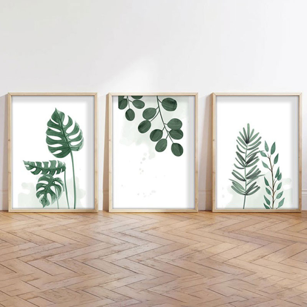 Τρίπτυχος Πίνακας Με Κορνίζα (60x30) A-G 693BSE1450