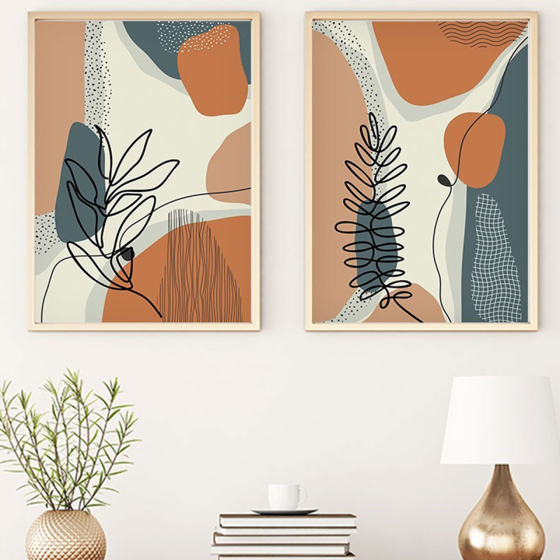 Δίπτυχος Πίνακας Με Κορνίζα (100x70) A-G 693BSE1639