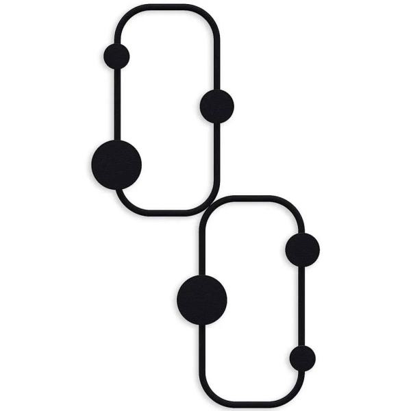 Κρεμάστρα Τοίχου 6 Θέσεων (26x5x48) A-G Ladybu 494PYT1159