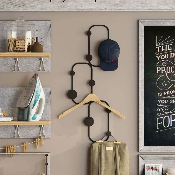 Κρεμάστρα Τοίχου 9 Θέσεων (28x5x70) A-G Lizzard 494PYT1163