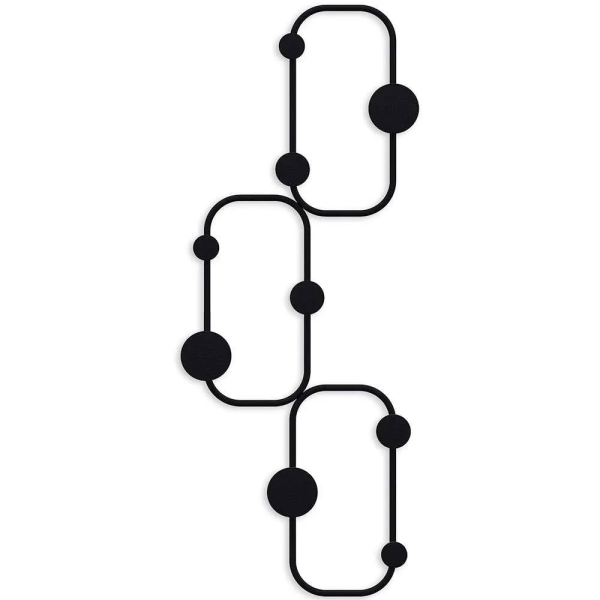 Κρεμάστρα Τοίχου 9 Θέσεων (28x5x70) A-G Lizzard 494PYT1163