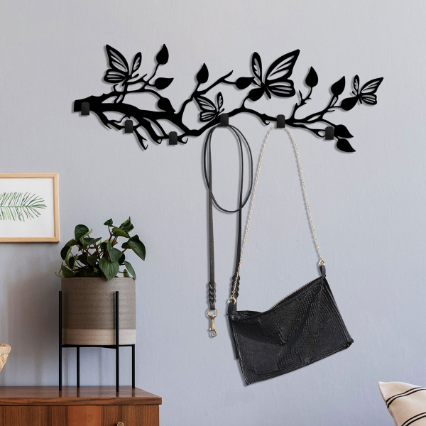 Κρεμάστρα Τοίχου 6 Θέσεων (60x2x24) A-G Butterfly World 891TNL3694