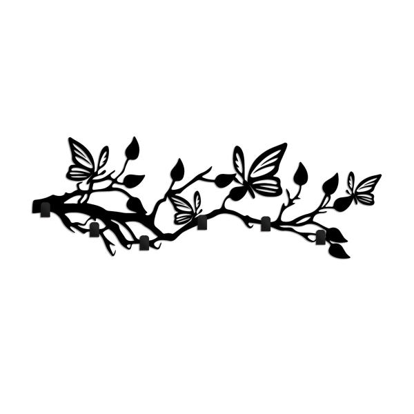 Κρεμάστρα Τοίχου 6 Θέσεων (60x2x24) A-G Butterfly World 891TNL3694