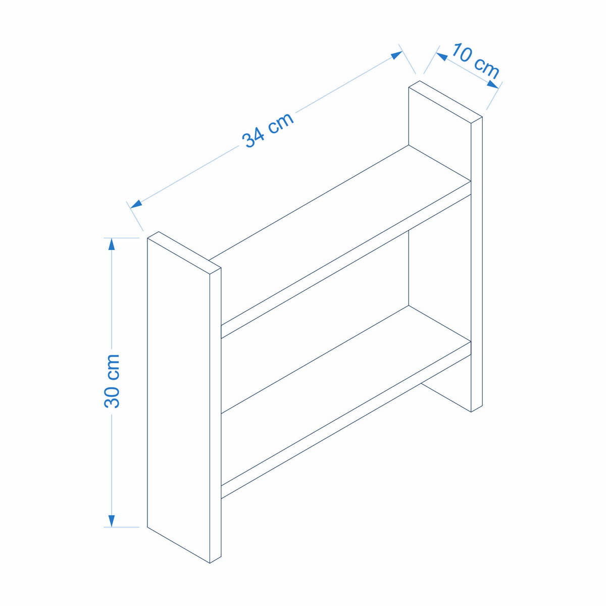 Ραφιέρα Οργάνωσης Κουζίνας (34X10X30) A-G Denver 362Ant1118 Pine Home Οργάνωση & Αποθήκευση Γραφείου Spitishop