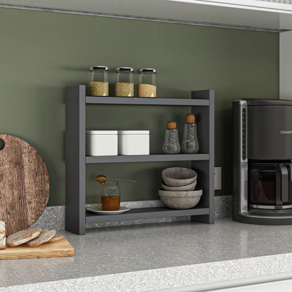 Ραφιέρα Οργάνωσης Κουζίνας (44x10x40) A-G Cosmic 362ANT1121 Anthracite