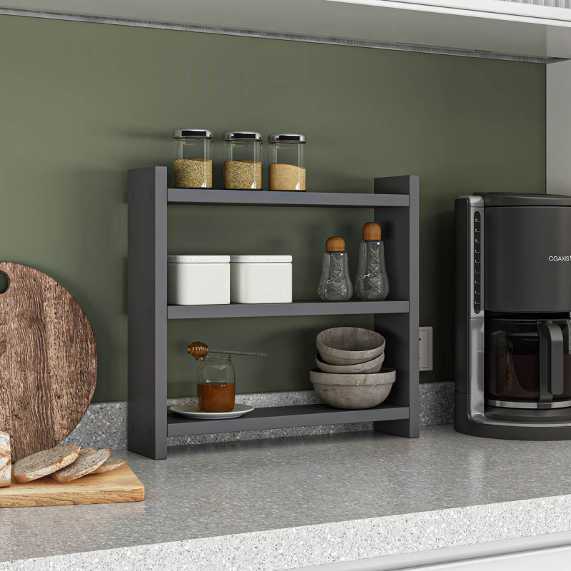 Ραφιέρα Οργάνωσης Κουζίνας (44x10x40) A-G Cosmic 362ANT1121 Anthracite