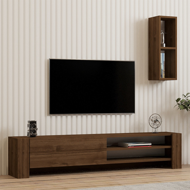 Σύνθετο Σαλονιού (180x30x48) A-G Naz 835PUQ4530 Walnut