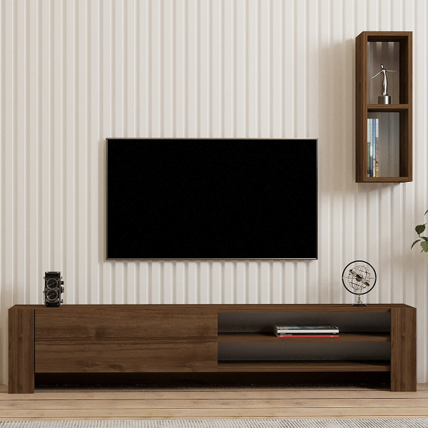 Σύνθετο Σαλονιού (180x30x48) A-G Naz 835PUQ4530 Walnut