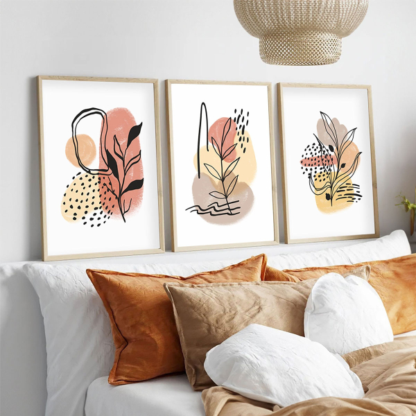 Τρίπτυχος Πίνακας Με Κορνίζα (105x50) A-G 693BSE1921