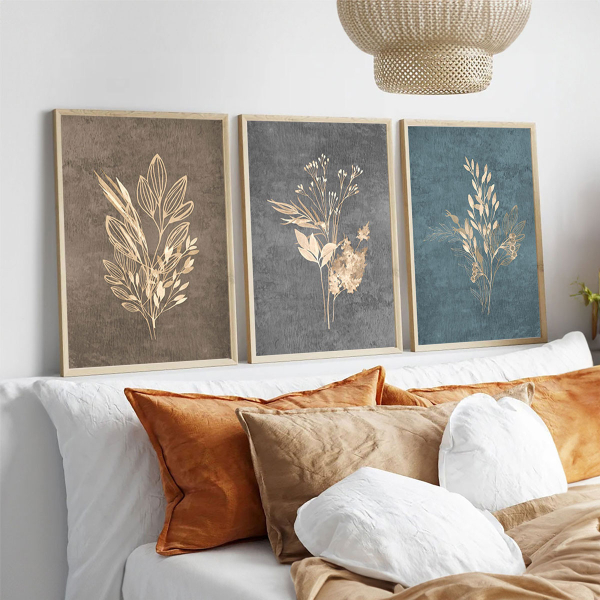 Τρίπτυχος Πίνακας Με Κορνίζα (105x50) A-G 693BSE1961