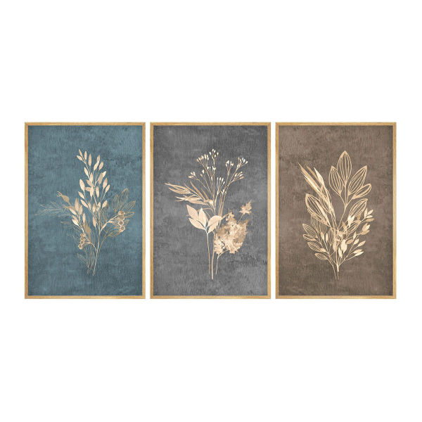 Τρίπτυχος Πίνακας Με Κορνίζα (105x50) A-G 693BSE1961