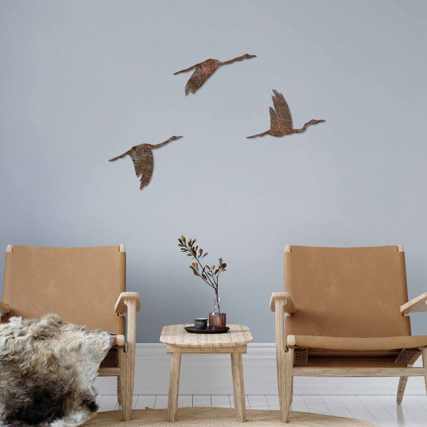 Διακοσμητικά Τοίχου (Σετ 3τμχ) A-G Rusty Birds 891TNL3782