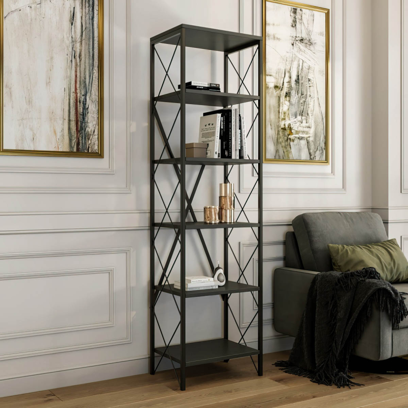 Ραφιέρα Δαπέδου 5 Θέσεων (50x30x180) A-G Suadiye 854KLN3613 Anthracite