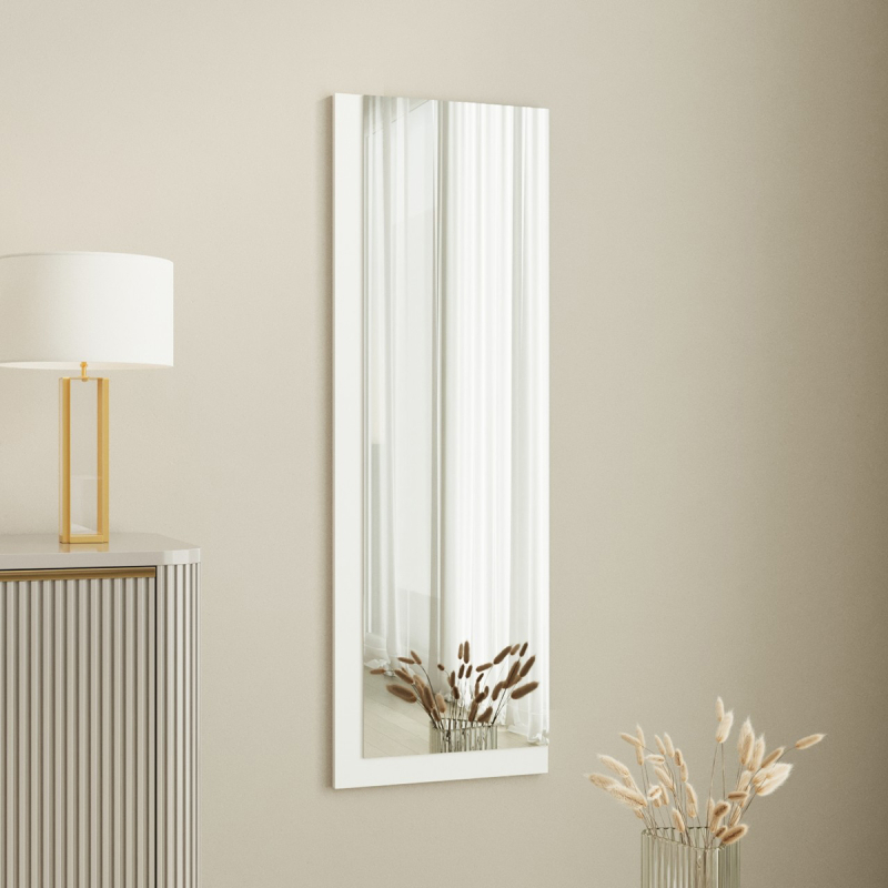 Διακοσμητικός Καθρέφτης Τοίχου (40x120) A-G Lariya 116SAM1203 White