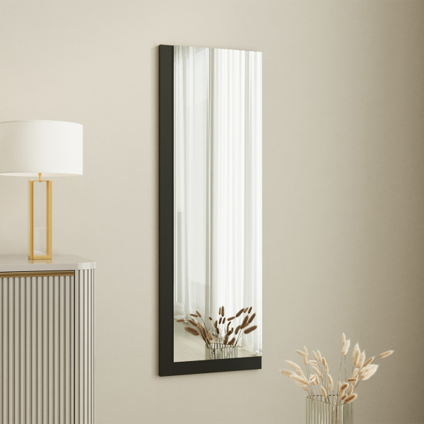 Διακοσμητικός Καθρέφτης Τοίχου (40x120) A-G Lariya 116SAM1204 Black