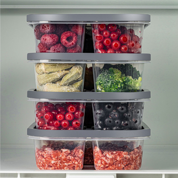 Φαγητοδοχεία Με Χωρίσματα (Σετ 4τμχ) A-G 964FRM1201 Anthracite