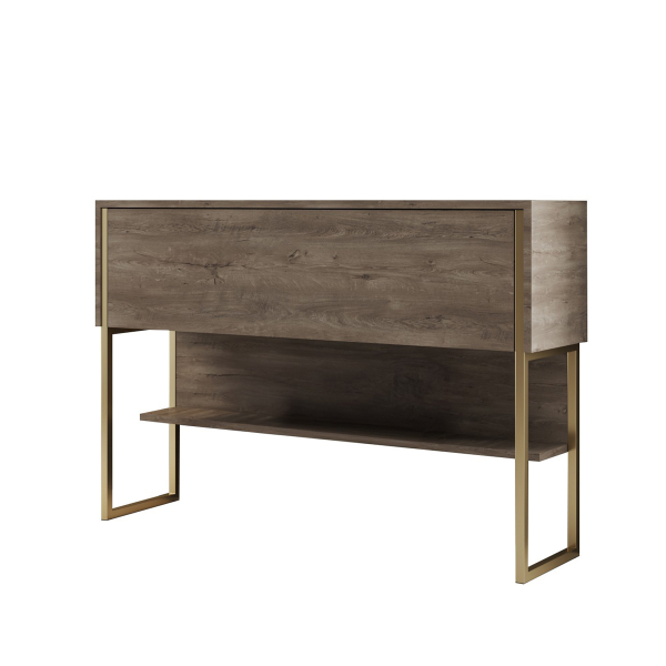 Κονσόλα Εισόδου (120x30x80) A-G Luxe 618BLY1403 Walnut/Gold