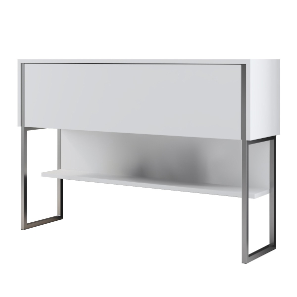 Κονσόλα Εισόδου (120x30x80) A-G Luxe 618BLY1405 White/Silver