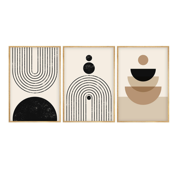 Τρίπτυχος Πίνακας Με Κορνίζα (120x40) A-G 693BSE4046