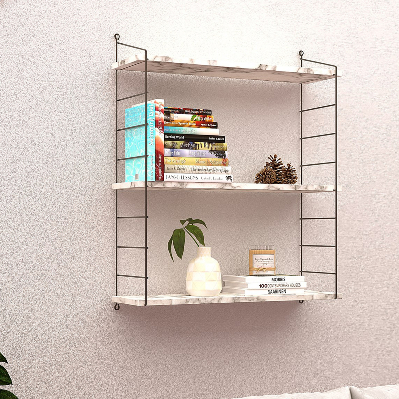 Ραφιέρα Τοίχου (72x20x85) A-G Armoni 775DCM1848 Marble