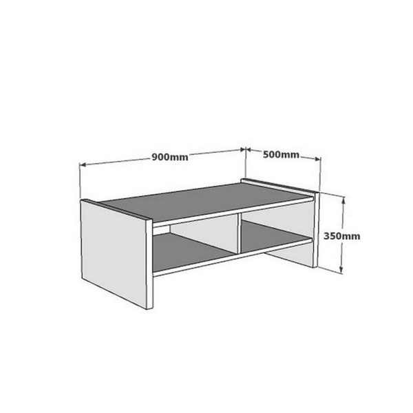 Τραπέζι Σαλονιού Με 2 Ράφια (90x50x35) A-G Pera 835PUQ6352 Travertine