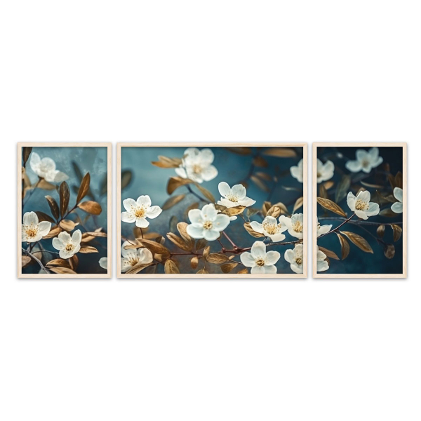 Τρίπτυχος Πίνακας Με Κορνίζα (140x50) A-G 693BSE4068