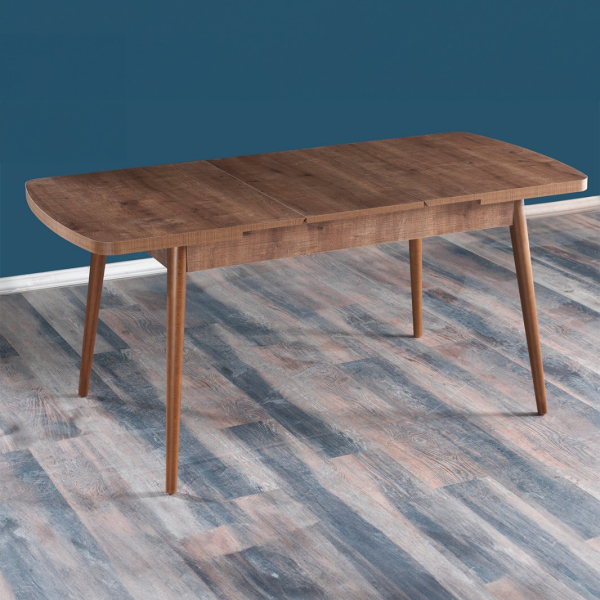 Τραπέζι Κουζίνας Επεκτεινόμενο (132-170x76.5x79) A-G Sumela 107BCK1514 Walnut