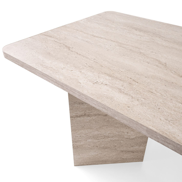 Τραπέζι Τραπεζαρίας (180x90x77) A-G Loft 974NMB2236 Travertine