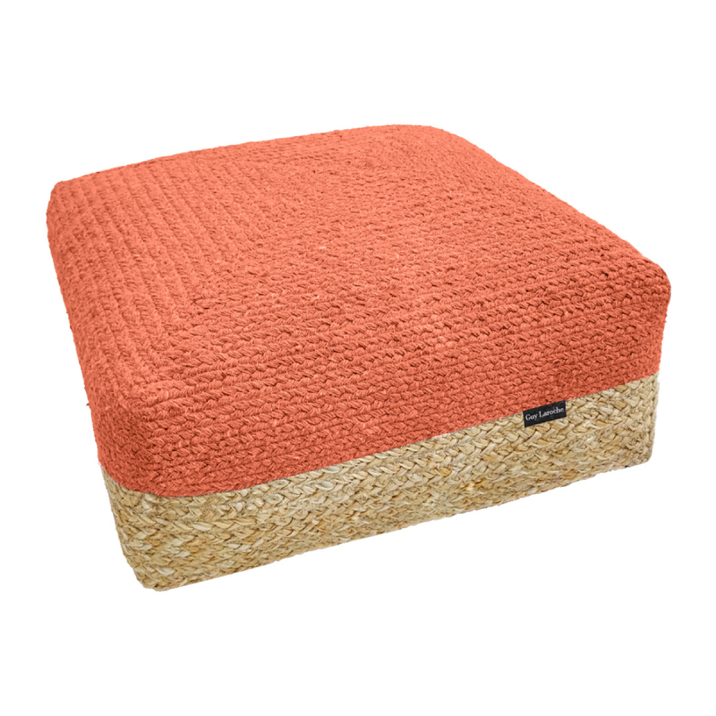 Πουφ (65x65x30) Guy Laroche Boho Large Maya Washabi