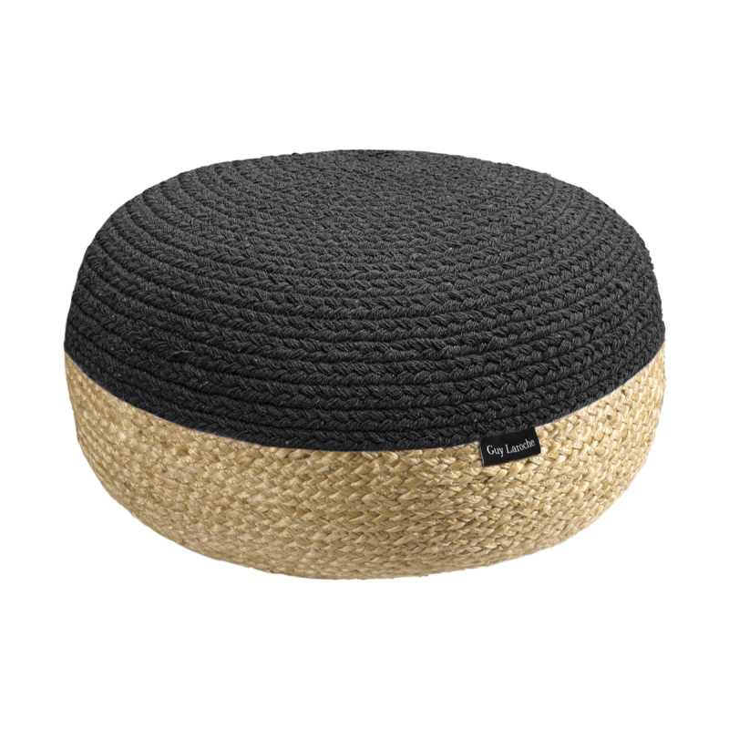 Πουφ (Φ50x25) Guy Laroche Ottoman Maya Natural